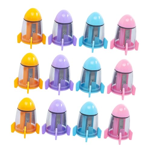 Happyyami 12Stücke Bleistiftspitzer Im Raketen Design Praktischer Haushaltsanpenser Für Bleistiftzubehör Für Schule Und Büro Happyyami 12Stücke Bleistiftspitzer Im Raketen Design Praktischer Haushaltsanpenser Für Bleistiftzubehör Für Schule Und Büro von Happyyami