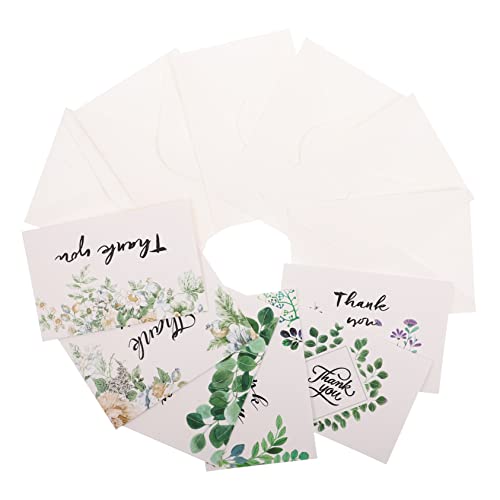 Happyyami 12Stücke Dankeskarten mit Blumenmuster Klappkarten für Geburtstags und Grußkarten mit Umschlägen um Ihre Gefühle Auszudrücken Zeigen von Happyyami