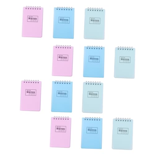 Happyyami 12Stücke Teiliges Kreatives Notizbuch Spulen Notizblöcke für Schule und Reisen Einfache Scratchpads Zufälligen für Bürobedarf von Happyyami