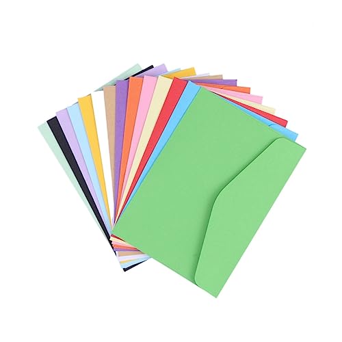 Happyyami 140Stücke Mini Umschläge Bonbonfarben Einfarbige Briefumschläge Leere Umschläge für Geschenkpapier Büro Schule Hochzeit Party Zufällige von Happyyami