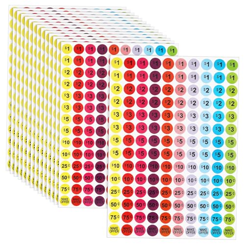 Happyyami 15 Blatt Preisschild Aufkleber Weiß Farbig Kreis Klein Flohmarkt -tags Groß Garagen-tags Nummeriert Etikett Geformt Runden Garagenaufkleber Stichworte Flohmarktschilder Papier Happyyami 15 Blatt Preisschild Aufkleber Weiß Farbig Kreis Klein Flohmarkt -tags Groß Garagen-tags Nummeriert Etikett Geformt Runden Garagenaufkleber Stichworte Flohmarktschilder Papier von Happyyami