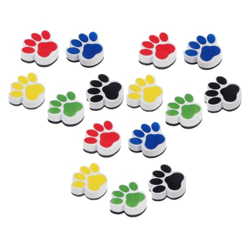 Happyyami 15 Stück Magnetplatte abwischen Klassenzimmer Radiergummis Dekorativer Whiteboard -Radiergummi tragbare Whiteboard-Löscher Whiteboard-Radierer für zu Hause gefühlt von Happyyami
