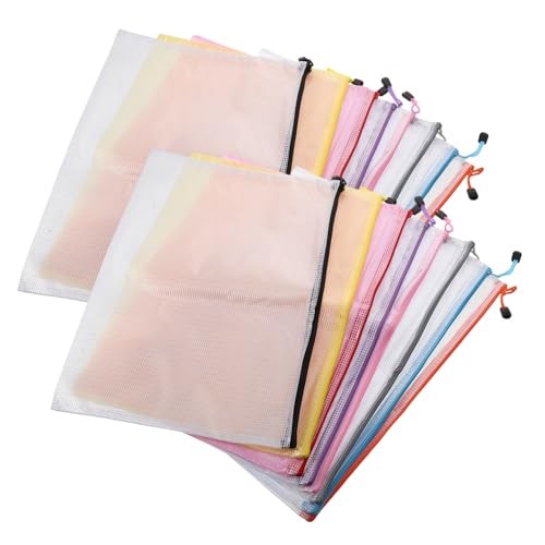 Happyyami 16 Stück Teiliges Mesh Reißverschluss Dokumenten Pouch Wasserdichte Aufbewahrungstaschen für Spiele Bürobedarf und Reisen Organisierer Verschiedenen Farben Happyyami 16 Stück Teiliges Mesh Reißverschluss Dokumenten Pouch Wasserdichte Aufbewahrungstaschen für Spiele Bürobedarf und Reisen Organisierer Verschiedenen Farben von Happyyami