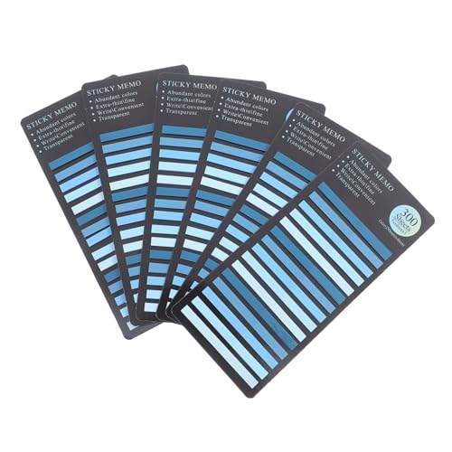 Happyyami 1800 Stück Transparente Lange Index Tabs für Buchannotation Selbstklebende Seitenmarker für Notizen Journals und Lehrbücher Praktische Annotation und Einfache Anwendung von Happyyami