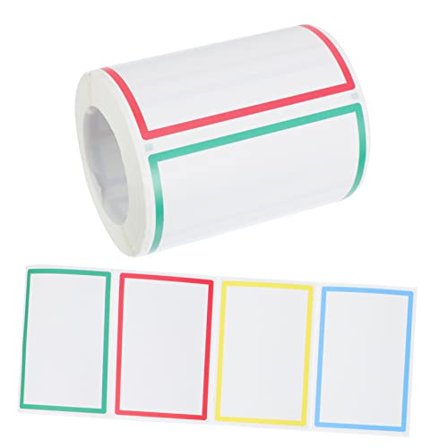 Happyyami 1Rolle Bunte Selbstklebende Namensetiketten für Schule und Büro DIY Aufkleber für Namen Leicht Abziehbar Langlebig für Kinderkleidung und Organisation von Happyyami
