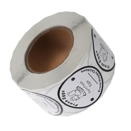 Happyyami 1Rolle Eierkarton Etiketten Runde Aufkleber für Frische Hühnereier mit Verpackung für und Organisation von Eiern Happyyami 1Rolle Eierkarton Etiketten Runde Aufkleber für Frische Hühnereier mit Verpackung für und Organisation von Eiern von Happyyami