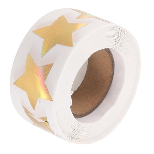 Happyyami 1Rolle Multifunktions Rollaufkleber mit Sternetiketten mit Zarten Siegelaufklebern für Hochzeitseinladungen Selbstklebend und Spurlos Ablösbar für von Happyyami