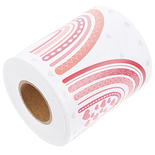Happyyami 1Rolle Rainbow Wandaufkleber für Klassenzimmer Grenzaufkleber für Dekoration für Schulanfang Partys und Spielzimmer Einziehbare Bordüre mit Exquisiten Mustern von Happyyami