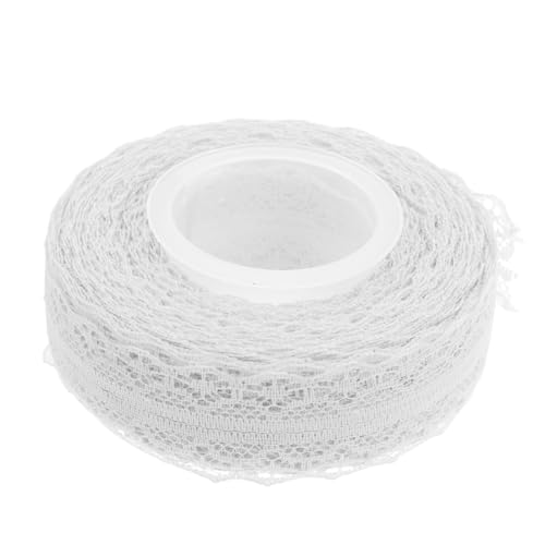Happyyami 1Rolle Spitzenband Dekoratives Geschenkband für Hochzeiten Geburtstagsfeiern und Partys Zuschneidbar Spitzendesign für Raffinierte von Happyyami