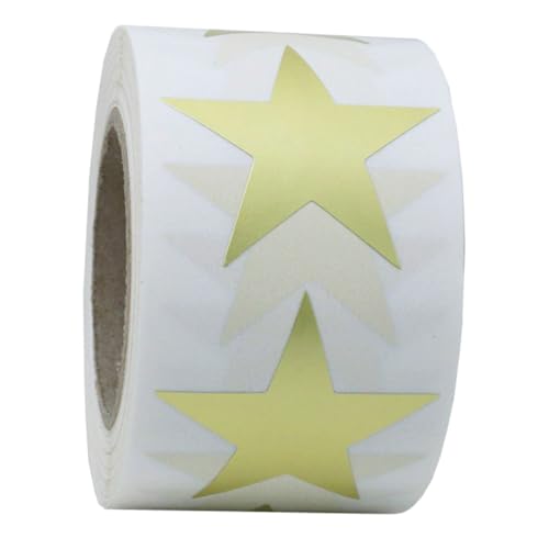 Happyyami 1Rolle Sternaufkleber Selbstklebende Sternaufkleber für Belohnungsaufkleber für Klassenzimmer und Bastelprojekte für Lehrer von Happyyami
