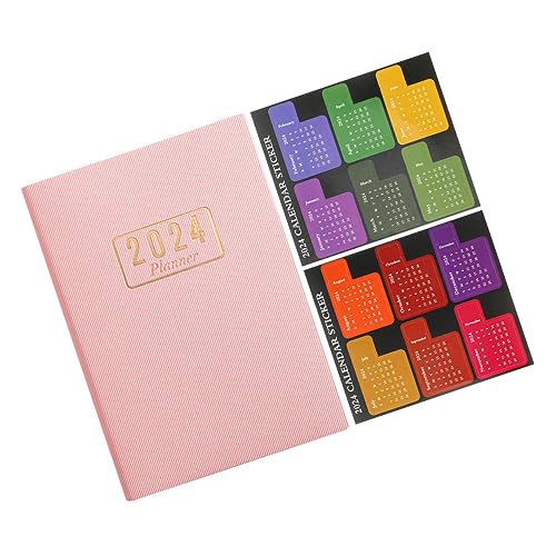Happyyami 1Satz Effizientes Planpad To Do Listenplaner Studienplaner Notizblock für Schule und Büro mit Monatsindexaufklebern für Wochenkalender und Datumskalender von Happyyami