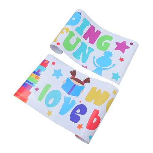 Happyyami 1Satz Wandaufkleber Schulanfang Abnehmbare PVC Deko für Klassenzimmer Bunte und Verspielte Designs für Vorschulkinder und Temporäre Dekorationen Happyyami 1Satz Wandaufkleber Schulanfang Abnehmbare PVC Deko für Klassenzimmer Bunte und Verspielte Designs für Vorschulkinder und Temporäre Dekorationen von Happyyami