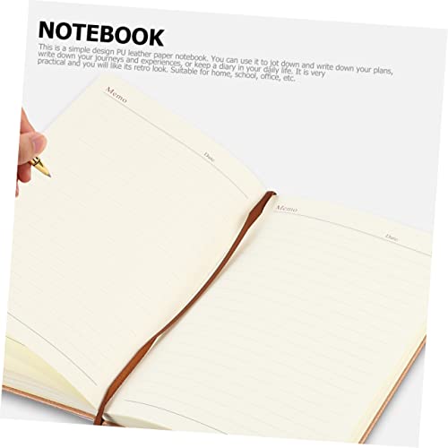 Happyyami 1Stück Business Notizbuch aus PU mit Hochwertigem für Tagebuch Reisejournal Notizen und Kreative Schreibprojekte für Studenten Büroangestellte von Happyyami