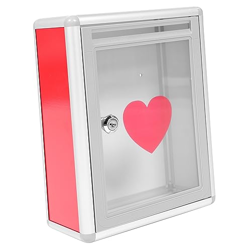 Happyyami 1Stück Herzförmige Transparente Spendenbox Mit Schloss Vielseitige Briefkiste Für Vorschläge Und Spenden Elegante Mailbox Für Events Und Fundraisingaktionen Abschließbar Happyyami 1Stück Herzförmige Transparente Spendenbox Mit Schloss Vielseitige Briefkiste Für Vorschläge Und Spenden Elegante Mailbox Für Events Und Fundraisingaktionen Abschließbar von Happyyami