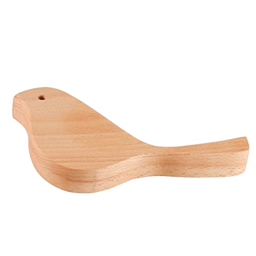 Happyyami 1Stück Kreativer Tischkalenderhalter aus Holz für Nachrichten und Postkarten Vogeldekor für Schreibtisch Robustes Design aus Natürlichem Buchenholz für Büro von Happyyami