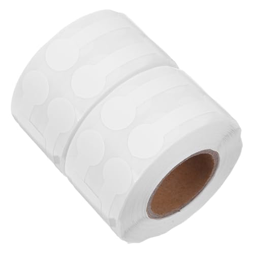 Happyyami 2 Rollen Aufkleber für Schmucketiketten Schmuck Tags Schmucketikettenpapier Etiketten für Geschäftsaufkleber Aufkleber für Preisschilder Kraftpapier Weiß von Happyyami