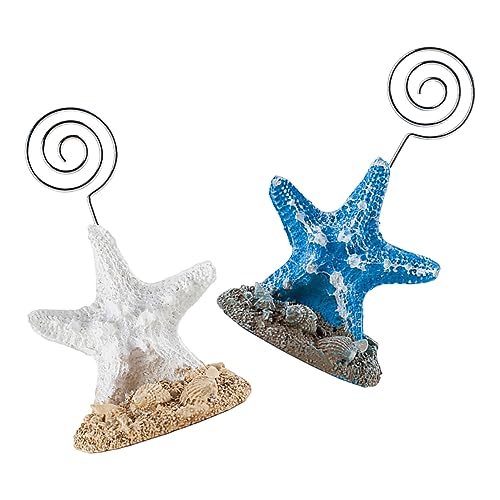 Happyyami 2 STÜCK Mediterraner Seestern Notizhalter Dekorativer Tischkartenhalter für Büro Zuhause für Hochzeiten Partys und Besondere Anlässe Happyyami 2 STÜCK Mediterraner Seestern Notizhalter Dekorativer Tischkartenhalter für Büro Zuhause für Hochzeiten Partys und Besondere Anlässe von Happyyami