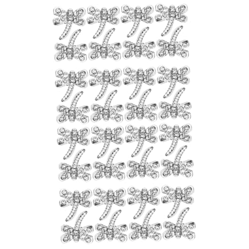 Happyyami 2 Sätze 3d-nagelanhänger Libellen-nageljuwel Für Maniküre-tipps Dekoration Diy Nails Nail Decoration Dekorative Nailart-anhänger Frauen Nagel Charms Legierung Silver 20 Stück * 2 von Happyyami