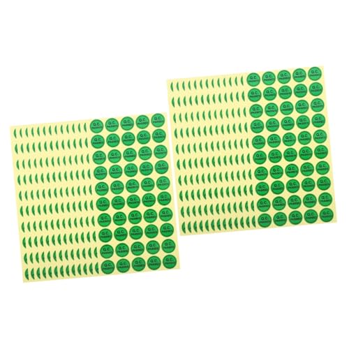 Happyyami 2 Sätze Aufkleber Zur Qualitätsprüfung Aufkleberetiketten Küchenklebeband Strapazierfähiges Aufkleberband Selbstklebende Klebeetiketten Weißes Transparentes 1000 Stück * 2 Happyyami 2 Sätze Aufkleber Zur Qualitätsprüfung Aufkleberetiketten Küchenklebeband Strapazierfähiges Aufkleberband Selbstklebende Klebeetiketten Weißes Transparentes 1000 Stück * 2 von Happyyami