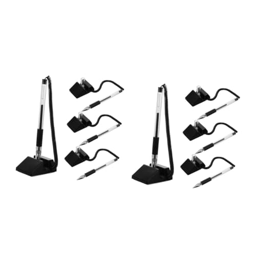 Happyyami 2 Sätze Büro-gelstift Schreibwaren Bürostift Mit Kette Tisch Multi Desktop Kugelschreiber Drehstift Büro Stift Counter-business-stift Hotelschreibstift Black Plastik 4 Stück * 2 Happyyami 2 Sätze Büro-gelstift Schreibwaren Bürostift Mit Kette Tisch Multi Desktop Kugelschreiber Drehstift Büro Stift Counter-business-stift Hotelschreibstift Black Plastik 4 Stück * 2 von Happyyami