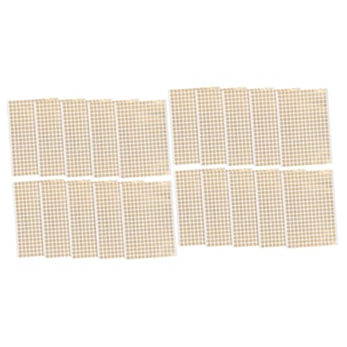 Happyyami 2 Sätze Goldener Kupferpapieretikett Punkte Kleine Punktaufkleber Runde Mini -aufkleber Farbig Kreise Kreisförmig Runden Codierung Blau Aufkleber Aus Kupferpapier 10 Blätter * 2 von Happyyami