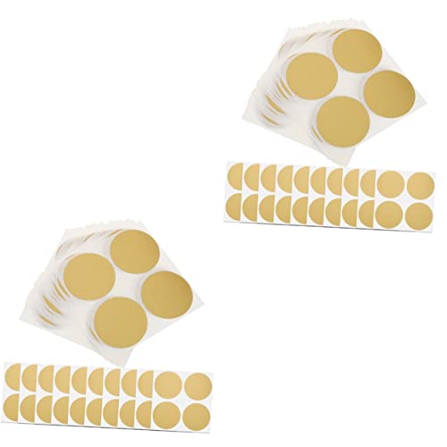 Happyyami 2 Sätze Kratzfolienaufkleber Basteln Für Bastelsets Für Postcards Geburtstag Klebrig Aufkleber Kratzen Diy-etiketten Abziehen Und Aufkleben Papier Golden 50 Stück * 2 von Happyyami