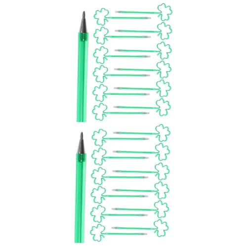Happyyami 2 Sätze Plüsch Signierstift Klein Farbig Cool Kugelschreiber Süße Stifte Ball Dekorative Stifte Stifte Dekorativer Blumenstift Plastik Green 20 Stück * 2 von Happyyami