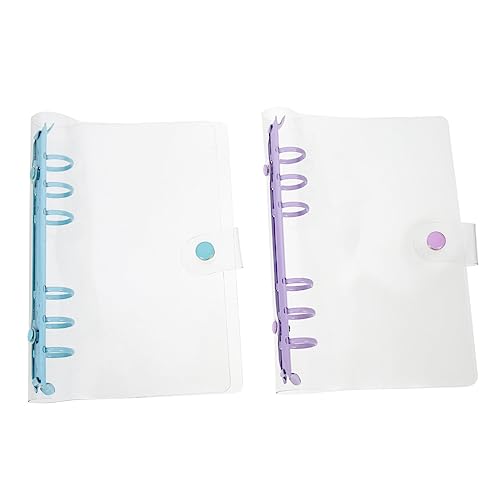 Happyyami 2 Stück Bindemittel-Notizbuch Bindemittel die Notizbuch mit Muscheln hübscher Ordner Büro lose schnellhefter aufbewahrungssack Binder-Notizbuch-Cover 6-Ring-Notizbuchhülle Plastik Happyyami 2 Stück Bindemittel-Notizbuch Bindemittel die Notizbuch mit Muscheln hübscher Ordner Büro lose schnellhefter aufbewahrungssack Binder-Notizbuch-Cover 6-Ring-Notizbuchhülle Plastik von Happyyami