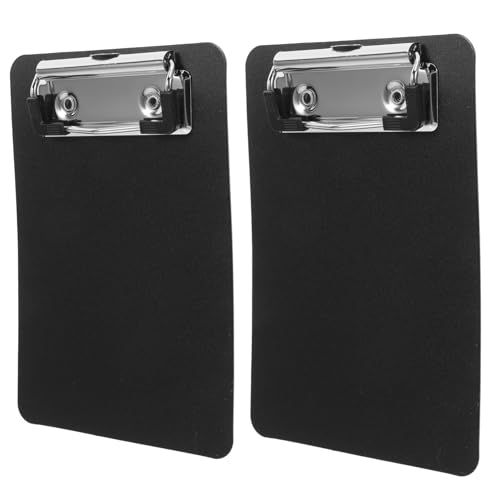 Happyyami 2 Stück Clipboards Schreibtafel mit Metallklammer Dokumentenhalter für Büro Schule und Schreibbrett Schwarz für Verschiedene Anwendungen Happyyami 2 Stück Clipboards Schreibtafel mit Metallklammer Dokumentenhalter für Büro Schule und Schreibbrett Schwarz für Verschiedene Anwendungen von Happyyami