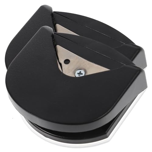 Happyyami 2 Stück Eckschneider runder Eckrundschneider Kreisschneider Locher zum Basteln mit Papier spitzmaschine kantenschleifmaschine Eckenschneider stanzen Papiereckenschneider Abs Black von Happyyami