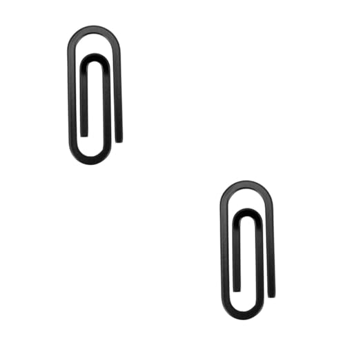 Happyyami 2 Stück Für Papier Clips Dokumentieren Stichworte Stift Büroklammern Für Sammelalben Verschiedene Büroklammern Geformt Bobby Schlüssel Rostfreier Stahl Black von Happyyami