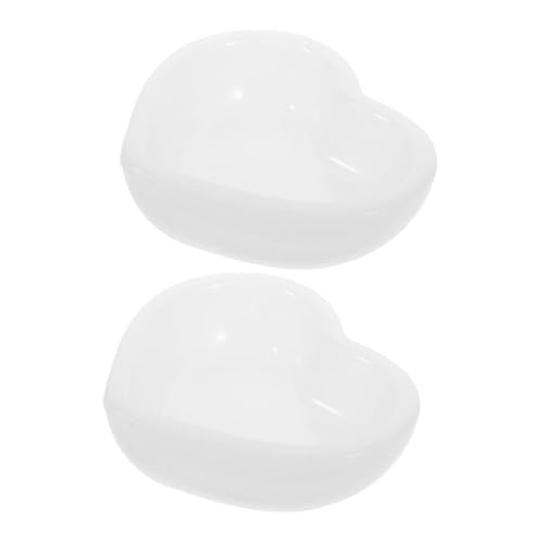 Happyyami 2 Stück Handgefertigte Form Schalenform Aus Silikon Bastelschüssel Formen Aus Silikonharz Herzförmiger Behälter Schalenformen Für Epoxidharz Weiß Kieselgel von Happyyami