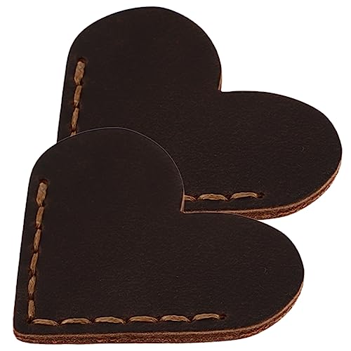 Happyyami 2 Stück Herzförmiges Leder-Lesezeichen Stoff Herz-Lesezeichen Buchzubehör bookmark vintage für bücherwürmer Schutzhülle für Buchecken Herz-Lederetiketten Rindsleder Brown Happyyami 2 Stück Herzförmiges Leder-Lesezeichen Stoff Herz-Lesezeichen Buchzubehör bookmark vintage für bücherwürmer Schutzhülle für Buchecken Herz-Lederetiketten Rindsleder Brown von Happyyami