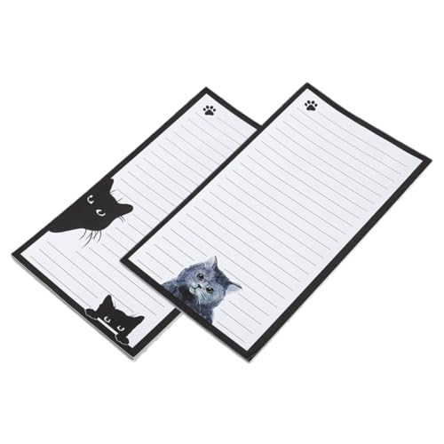 Happyyami 2 Stück Niedliche Katzen Haftnotizen Versatile Bürobedarf und Schulzubehör mit Charmantem Design für Klassenzimmer und Kühlschrank für Notizen und Erinnerungen Happyyami 2 Stück Niedliche Katzen Haftnotizen Versatile Bürobedarf und Schulzubehör mit Charmantem Design für Klassenzimmer und Kühlschrank für Notizen und Erinnerungen von Happyyami