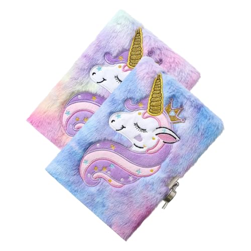 Happyyami 2 Stück Plüsch Tagebuch mit Schloss Cartoon Notizbuch für Fluffy Notizbuch Süßes Tagebuch für Geschenkidee für Kreatives Schreiben und Zeichnen Happyyami 2 Stück Plüsch Tagebuch mit Schloss Cartoon Notizbuch für Fluffy Notizbuch Süßes Tagebuch für Geschenkidee für Kreatives Schreiben und Zeichnen von Happyyami