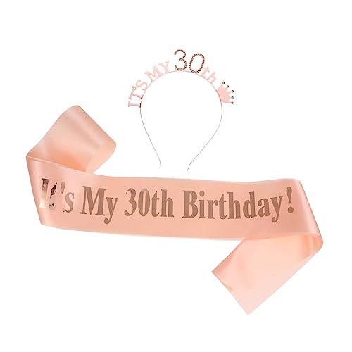 Happyyami 2 Stück Teiliges Set Geburtstagskrone und Schulterband Kreatives Fotorequisit für Partys für Geburtstagsfeiern eine Fröhliche und Sorgt für Unvergessliche Erinnerungen von Happyyami