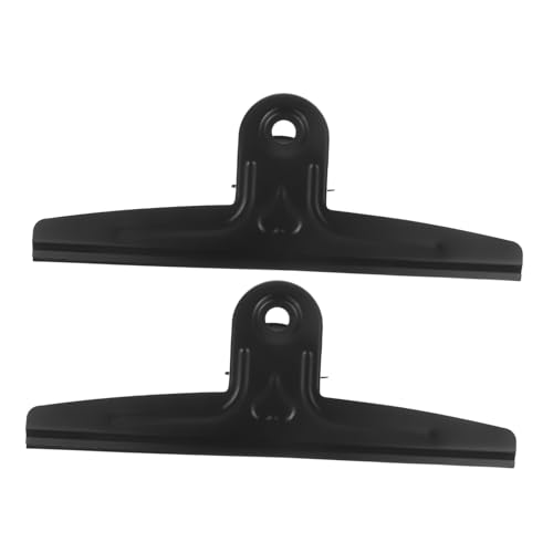 Happyyami 2 Stück Zeichenbrett-Clip Ordnerklammern extra groß Klemmbrett-Hardware Küchenklammern Klemmbrettklammern aus Metall Edelstahl -Geldclip Rostfreier Stahl Black Happyyami 2 Stück Zeichenbrett-Clip Ordnerklammern extra groß Klemmbrett-Hardware Küchenklammern Klemmbrettklammern aus Metall Edelstahl -Geldclip Rostfreier Stahl Black von Happyyami