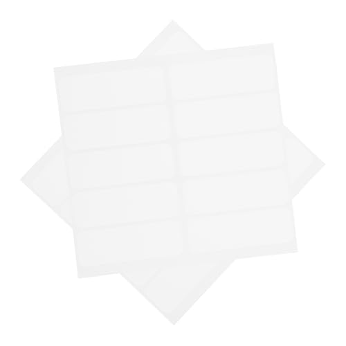 Happyyami 20 Stück Beschriftbare Bügel Etiketten für Kleidung Vielseitige Namensetiketten aus Strapazierfähigem Material zur Einfachen Identifikation Haushalt Büro und Pflegeheim von Happyyami