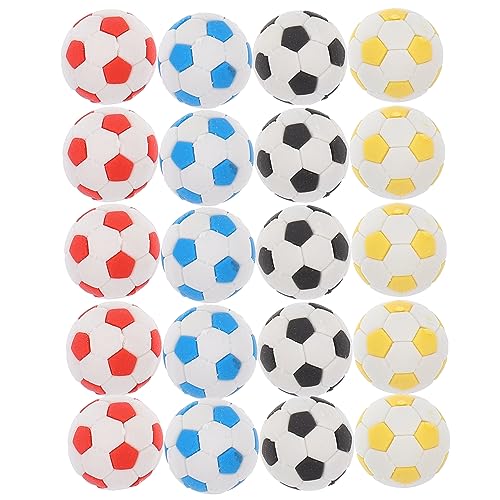 Happyyami 20 Stück Fußball Radiergummi Lustige Radiergummis Mini-fußballmodell Radiergummi Für Schreibwaren Cartoongummis Tragbare Mini-radierer Radiergummis Für Cartoon- von Happyyami