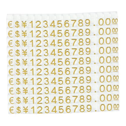 Happyyami 20 Stück Preisschild klein Stand Anzeige Schalter Display-Etikettenständer für den Einzelhandel mit Sockel stehen einstellbarer Preiswürfel-Tags Abs Golden Happyyami 20 Stück Preisschild klein Stand Anzeige Schalter Display-Etikettenständer für den Einzelhandel mit Sockel stehen einstellbarer Preiswürfel-Tags Abs Golden von Happyyami
