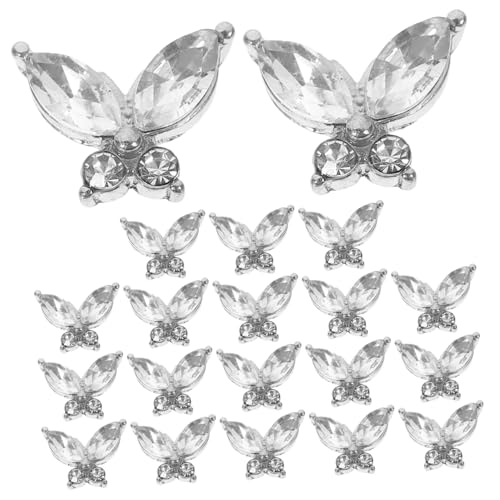 Happyyami 20 Stück Schmetterlings Nail Art Charms Nagel Dekorationen für DIY Maniküre Langlebige Ornamente für und Mädchen für Partys und Besondere Anlässe Happyyami 20 Stück Schmetterlings Nail Art Charms Nagel Dekorationen für DIY Maniküre Langlebige Ornamente für und Mädchen für Partys und Besondere Anlässe von Happyyami