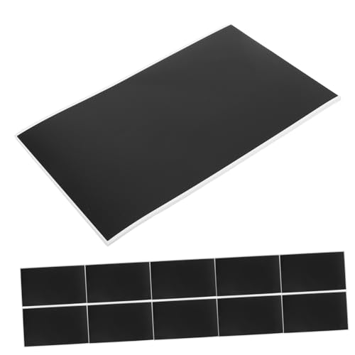 Happyyami 20 Stück Tafelaufkleber Wiederverwendbare Etiketten Tafeletiketten Für Vorratsbehälter Aufkleber Für Tafeln Kreideetiketten Für Gläser Pvc Selbstklebend Black von Happyyami