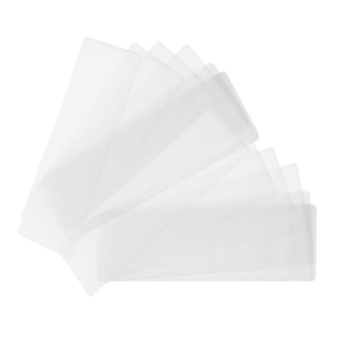 Happyyami 20 Stück Transparente Lesezeichenhülle Loch Lesezeichenhüllen Ärmel Beschützer Laminieren Abdeckung Schmucklos Zeitschrift Schutz Rezept Lesezeichen-displayhüllen Für Pvc von Happyyami