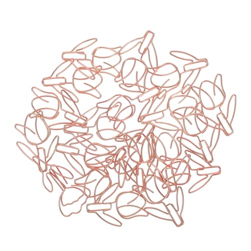 Happyyami 20 Stück Tulpenförmige Büroklammern aus Metall Roségold Niedliche Dekorative Büroklammern für Schule Büro und DIY Projekte zur Organisation von Dokumenten und Dateien Happyyami 20 Stück Tulpenförmige Büroklammern aus Metall Roségold Niedliche Dekorative Büroklammern für Schule Büro und DIY Projekte zur Organisation von Dokumenten und Dateien von Happyyami