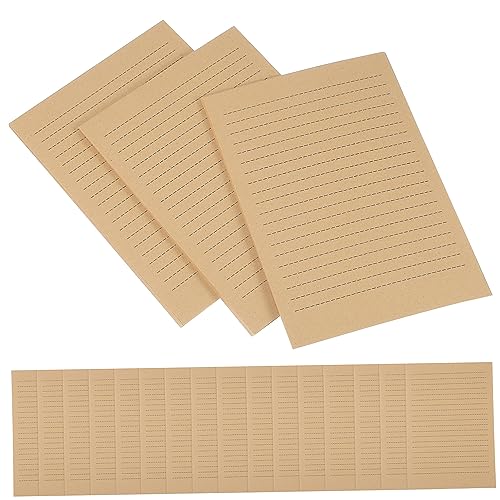 Happyyami 200 Blatt Vintage Briefpapier schickes Papier elegant Kalligraphiepapier Retro-Papier alt paketpapier packpapier Geschenkpapier briefumschläge Grußkartenpapiere Schreibutensilien von Happyyami