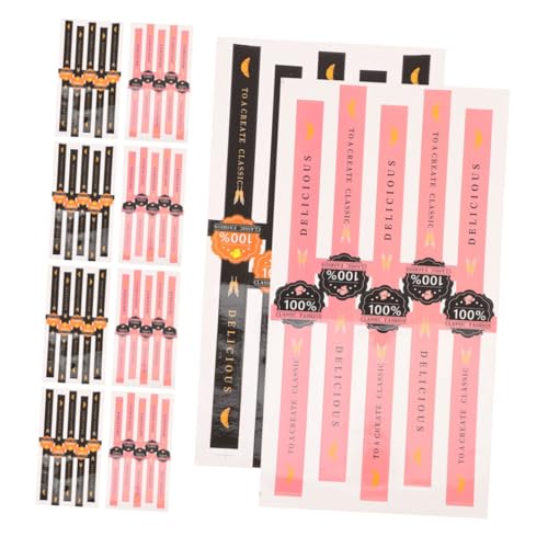 Happyyami 200 Stück Dekorative Siegelaufkleber Zum Backen, Selbstklebende Etiketten, Manipulationssichere Aufkleber Für Keks- Und Kuchenverpackungen, Feiertage Und Besondere Anlässe von Happyyami