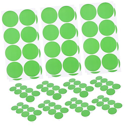 Happyyami 20Blätter Klebepunkte Runde Aufkleber für Beschriftungen Farbenfrohe Dots für Basteln Etikettierung und Organisation Beschreibbar für Büro von Happyyami