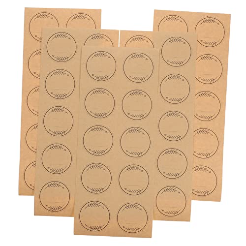 Happyyami 20Blätter Runde Aufkleber für Branch Selbstklebend Dekorative Dichtungsaufkleber für Verpackungen für Handgefertigte Leckereien von Happyyami