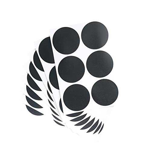 Happyyami 20Blätter Runde Kreidetafel Aufkleber Kreative für Küchengefäße Selbstklebend und Abwaschbar zur Organisation von Gewürzgläsern und Vorratsbehältern von Happyyami