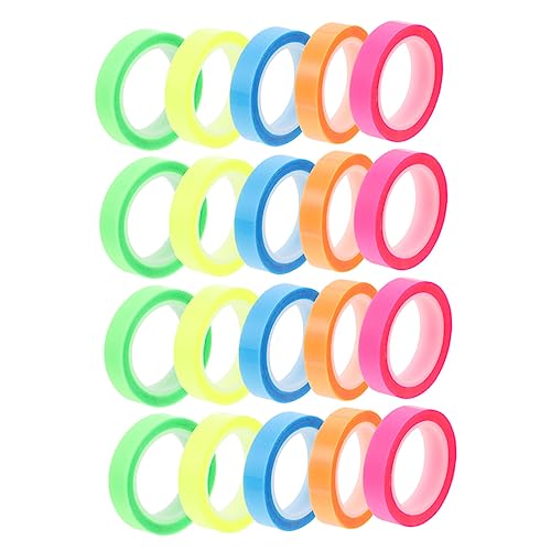 Happyyami 20Rollen Wasserdichte Notizbilder für Haushalt Büro Farbige Selbstklebende Lesebänder für Annotation und Markierung von Notizen Happyyami 20Rollen Wasserdichte Notizbilder für Haushalt Büro Farbige Selbstklebende Lesebänder für Annotation und Markierung von Notizen von Happyyami